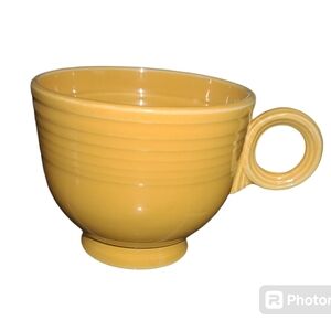 Early vintage Yellow Fiesta ring handle tea cup